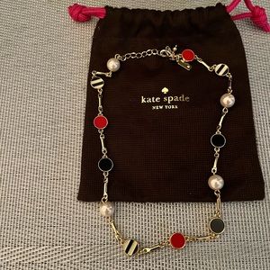 KATE SPADE NEW YORK PRE-LOVED AUTHENTIC RARE STATION FAUX PEARL NECKLACE